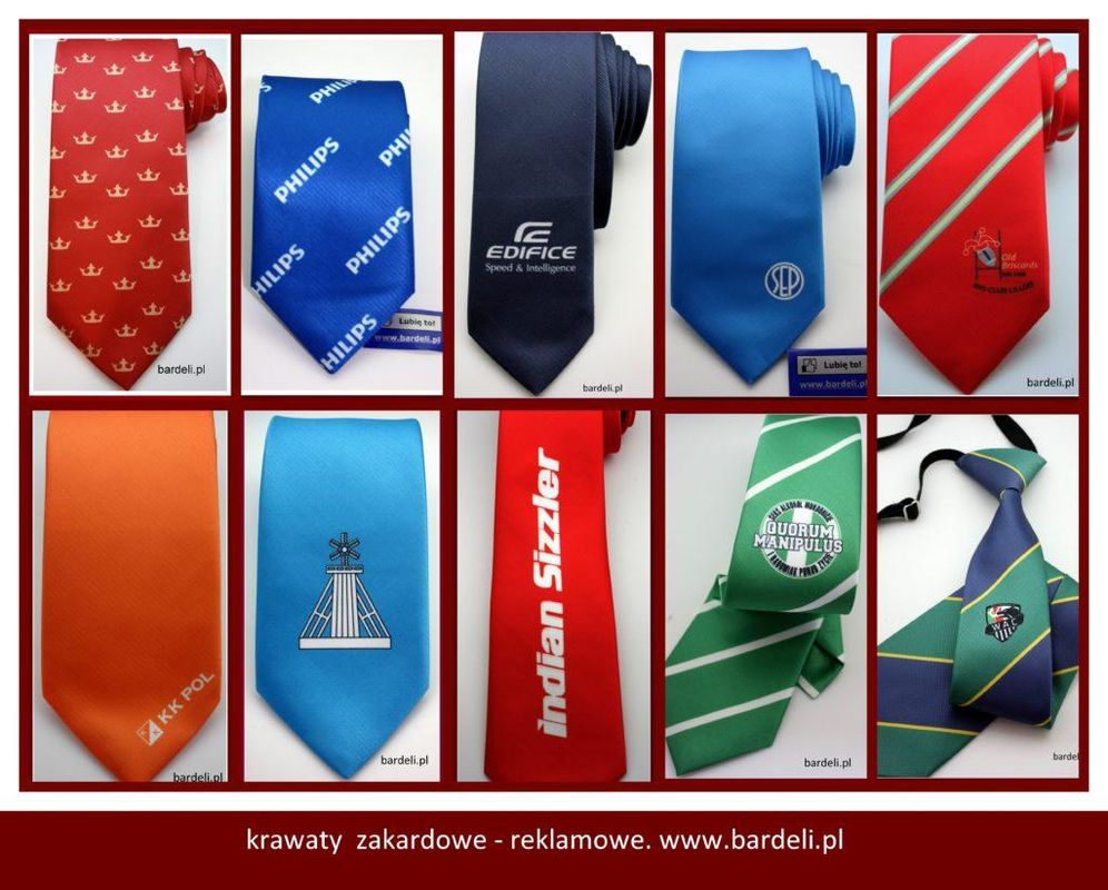 różne krawaty
